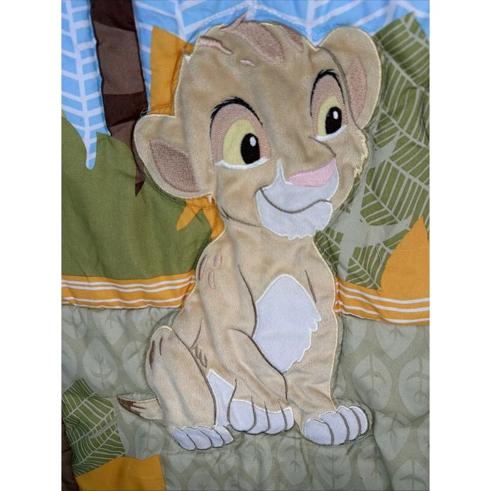 Disney Baby Lion King Crib Comforter Blanket‎ Simba Nala 32x45 Animal Soft